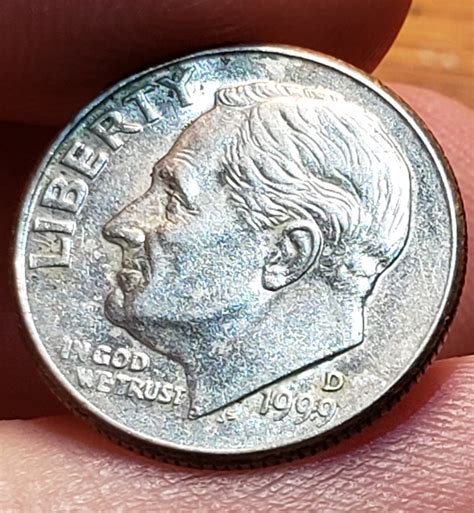 <b>1999-D</b> Jefferson Nickel with Huge Die Crack. . 1999 d dime errors